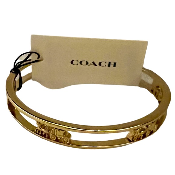 NWT Coach Horse and Carriage Bangle in Gold